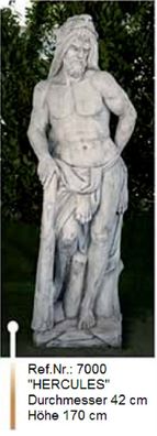 Männliche Skulptur Hercules aus Weißstein - Ref. Nr. 7000