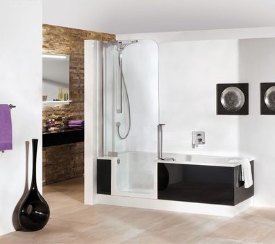 Artweger Twinline2 Duschbadewanne mit Türe 170 x 80 Eckeinbau Dusche komplett