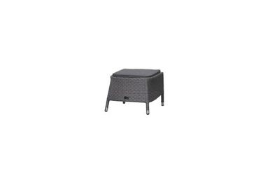 Fußhocker Cordoba Polyrattangeflecht Grau 56 x 54 x 40 cm