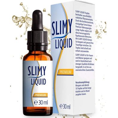 Slimyliquid Tropfen - Vegane Premium Nahrungsergänzung aus Deutschland