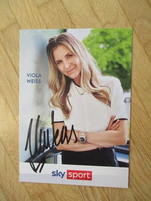 Sky Sport Fernsehmoderatorin Viola Weiss - handsigniertes Autogramm!!!