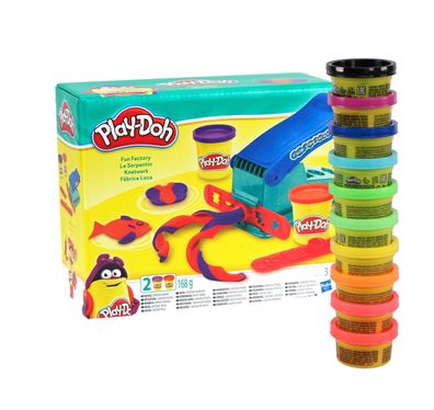 55,78 EUR/ kg Play-Doh Knetset Knete Party Pack + Knetwerk Fun Factory Knetpresse