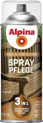 Alpina Holz-Öl für Außen Spray Pflege 3in1 Bangkirai 400ml