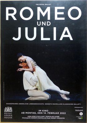Romeo und Julia - Royal Opera Ballett London - Original Kino-Plakat A1 - Poster