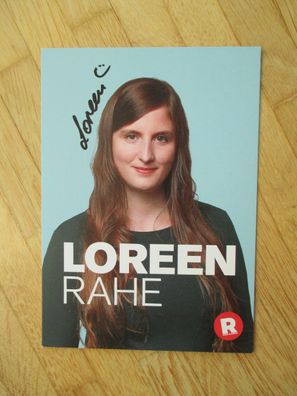 Radio Hamburg Moderatorin Loreen Rahe - handsigniertes Autogramm!!!