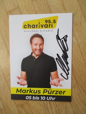 Radio 95.5 Charivari Münchens Hitradio Markus Pürzer - handsigniertes Autogramm!!!