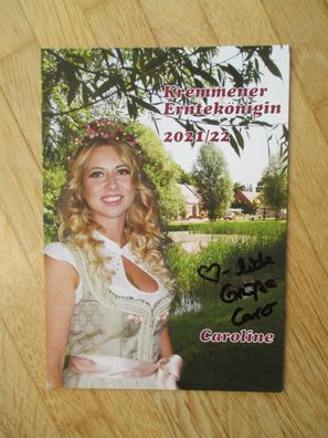 Kremmener Erntekönigin 2021/2022 Caroline - handsigniertes Autogramm!!!