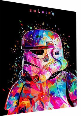 Disney Star Wars Abstract Canvas Picture Mural - High Quality Art Print