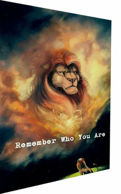 The Lion King Motivation Canvas Picture Mural - High Quality Art Print