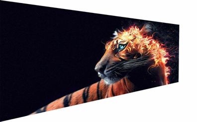 Canvas Picture Abstract Animals Tiger Mural - High Quality Tattoo Art Print