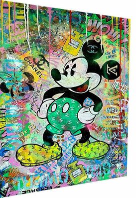 Pop Art Disney Micky Maus Leinwand Bilder Wandbilder - Hochwertiger Kunstdruck