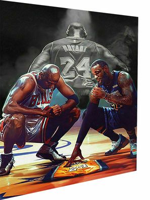 Sport Basketball Kobe Bryan tLeinwand Bilder Wandbilder -Hochwertiger Kunstdruck