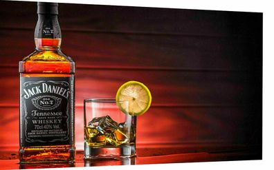 Canvas Picture Whisky Jack Daniels Drink Mural - High Quality Art