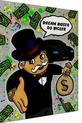 Pop Art Little Monopoly Money Leinwand Wandbilder - Hochwertiger Kunstdruck