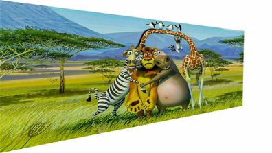 Canvas Movies Madagascar Comedy Mural - High Quality Art Print