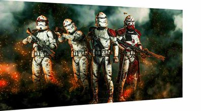 Canvas Star Wars Storm Truppler Picture Mural - High Quality Art Print