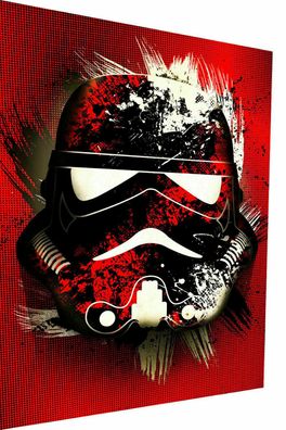 Star Wars Abstrakt Gesicht Leinwand Bilder Wandbilder - Hochwertiger Kunstdruck