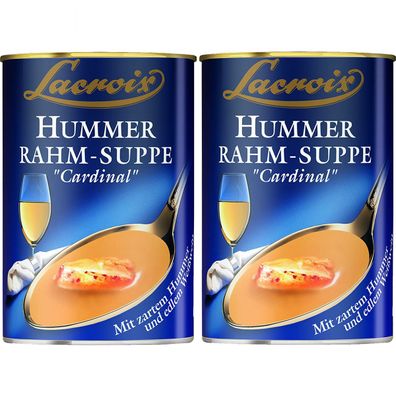 Lacroix Hummer Rahm Suppe cremig fein Premium Qualität 400ml 2er Pack