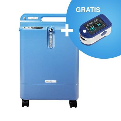 Sauerstoffkonzentrator Philips Everflo Respironics + Fingerpuls Oxymeter GRATIS