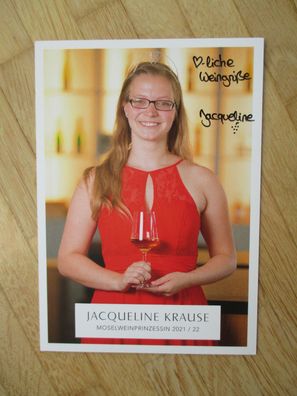 Mosel Weinprinzessin 2021/2022 Jacqueline Krause - handsigniertes Autogramm!!!