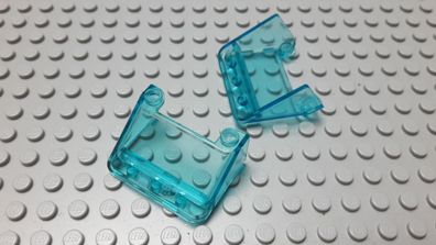 Lego 2 Windschutzscheiben Transparent Hellblau 3x4x1 Nummer 57783