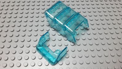 Lego 4 Windschutzscheiben Cockpit 3x4x1 Transparent Hellblau Nummer 2437