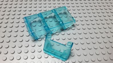 Lego 4 Frontscheibe Windschutz transparent Hellblau 2x4x2 Nummer 3823