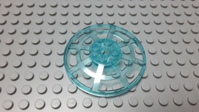 Lego 1 Radar Sat Schüssel Gitter 6x6 transparent hellblau Nummer 4285b