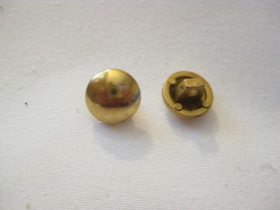 1 Kunststoffknopf Knöpfe goldfarben 10x7mm Öse Nr 4522