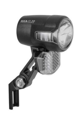 AXA E-Bike LED Scheinwerfer Compactline 20 inkl. Anschlusskabel (10cm) | schwarz