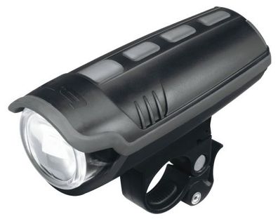 B&M LED-Frontlampe 30 LUX IXON Pure inkl. Halter und Akkus 3 x AA | Befestigung: