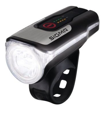 SIGMA LED Akkufrontleuchte Aura 80 USB Befestigung: Lenker | schwarz | An-/ Aussc