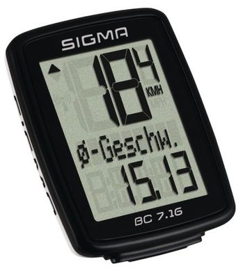 SIGMA Fahrradcomputer BC 7.16 schwarz