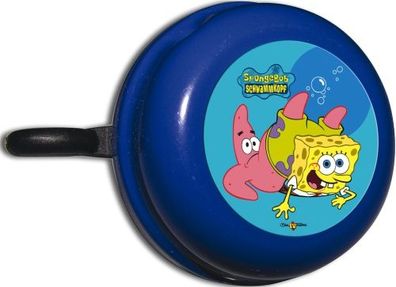 BIKE Fashion Kinder-Glocke SpongeBob blau | Motiv: SpongeBob | Durchmesser: 57 m