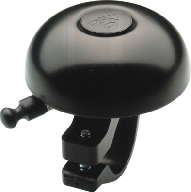 REICH Renn-Glocke Alu schwarz | Motiv: Radfahrer-Prägung