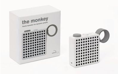 Palomar Radio The Monkey Maße: 12 x 10 x 3,5 cm | weiß