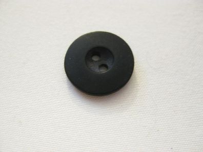 1 Kunststoffknopf Knöpfe schwarz 15x2mm 2Loch Nr 4472