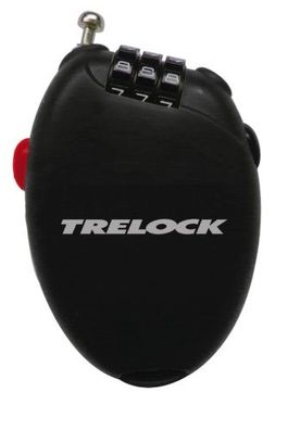 Trelock Spiralkabelschloss RK 75 Pocket schwarz | Länge: 750 mm | Durchmesser: 1