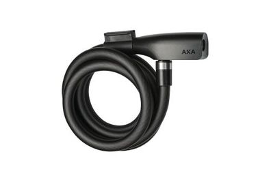 AXA Spiralkabelschloss Resolute mattschwarz | Länge: 1800 mm | Durchmesser: 12 m