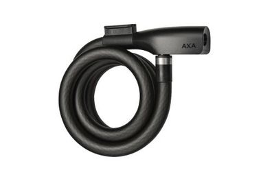 AXA Spiralkabelschloss Resolute mattschwarz | Länge: 1200 mm | Durchmesser: 15 m