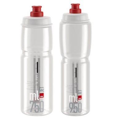 ELITE Trinkflasche JET Clear Inhalt: 750 ml | klar, rot Graphik