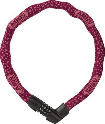 ABUS Zahlen-Kettenschloss Tresor 1385/75 cherry heart | Länge: 750 mm | Durchmes