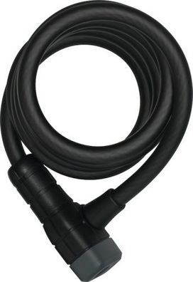 ABUS Spiralkabelschloss Booster 6512K schwarz | Länge: 1800 mm | Durchmesser: 12