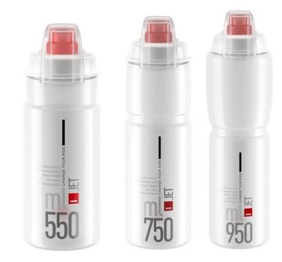 ELITE Trinkflasche JET Plus Inhalt: 550 ml | klar, rote Graphik