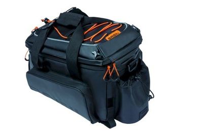 BASIL Gepäckträgertasche Miles Trunkbag XL Pro schwarz orange | Für MIK | Größe: