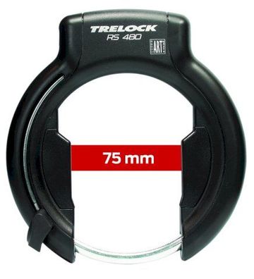 Trelock Rahmenschloss RS 480 Protect-O-Connect XL NAZ schwarz | Ausführung: für