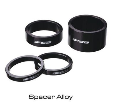 FSA Spacer Alu Größe: 1 1/8 Zoll | Höhe Spacer: 20 mm | schwarz