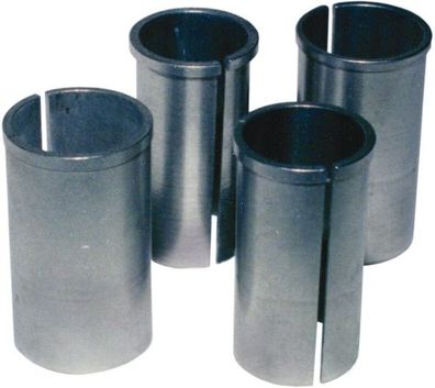Kalibrierbuchse für 27,2 mm Sattelstütze Durchmesser: 28 mm | silber | Hülse: 0,