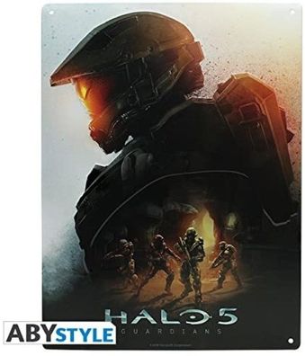Halo 5 Metallplatte "Keyart" Magnetplatte Deko Guardians