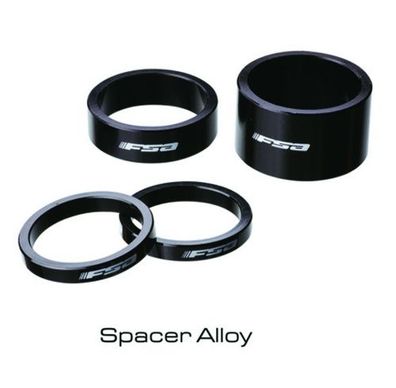 FSA Spacer Alu Größe: 1 1/8 Zoll | Höhe Spacer: 3 mm | schwarz